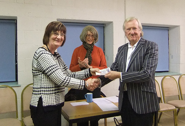 Cheque presentation to Lostwithiel Community Centre